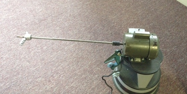 used Clamp-on Agitator. 1/2 HP, 1ph, 115 volt.  Motor built by FHP Ind. approx. 1/2